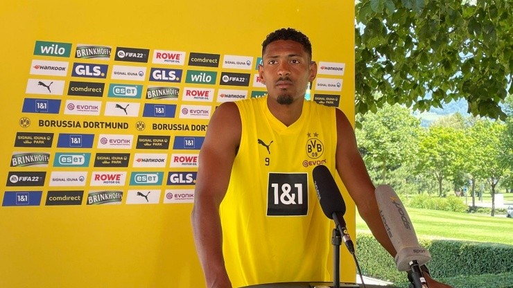 Haller, de baja temporal en Borussia Dortmund.