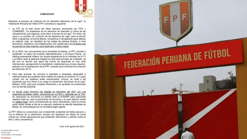 Federación Peruana de Fútbol informa sobre licitación de derechos televisivos