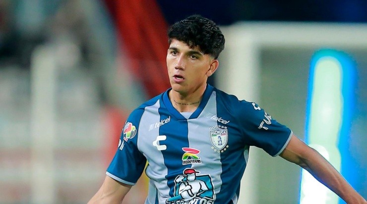 PACHUCA, MEXICO - JULIO 18: Kevin Alvarez del Pachuca durante el juego de la jornada 3 del Torneo Apertura 2022 de la Liga BBVA MX en el Estadio Hidalgo el 18 Julio de 2022 en Pachuca, Mexico. (Foto: Mauricio Salas/JAM MEDIA)