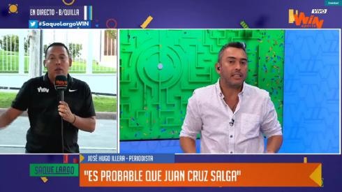 Todo por el Junior: fuerte 'agarrón' entre Julián Téllez y José Illera en vivo