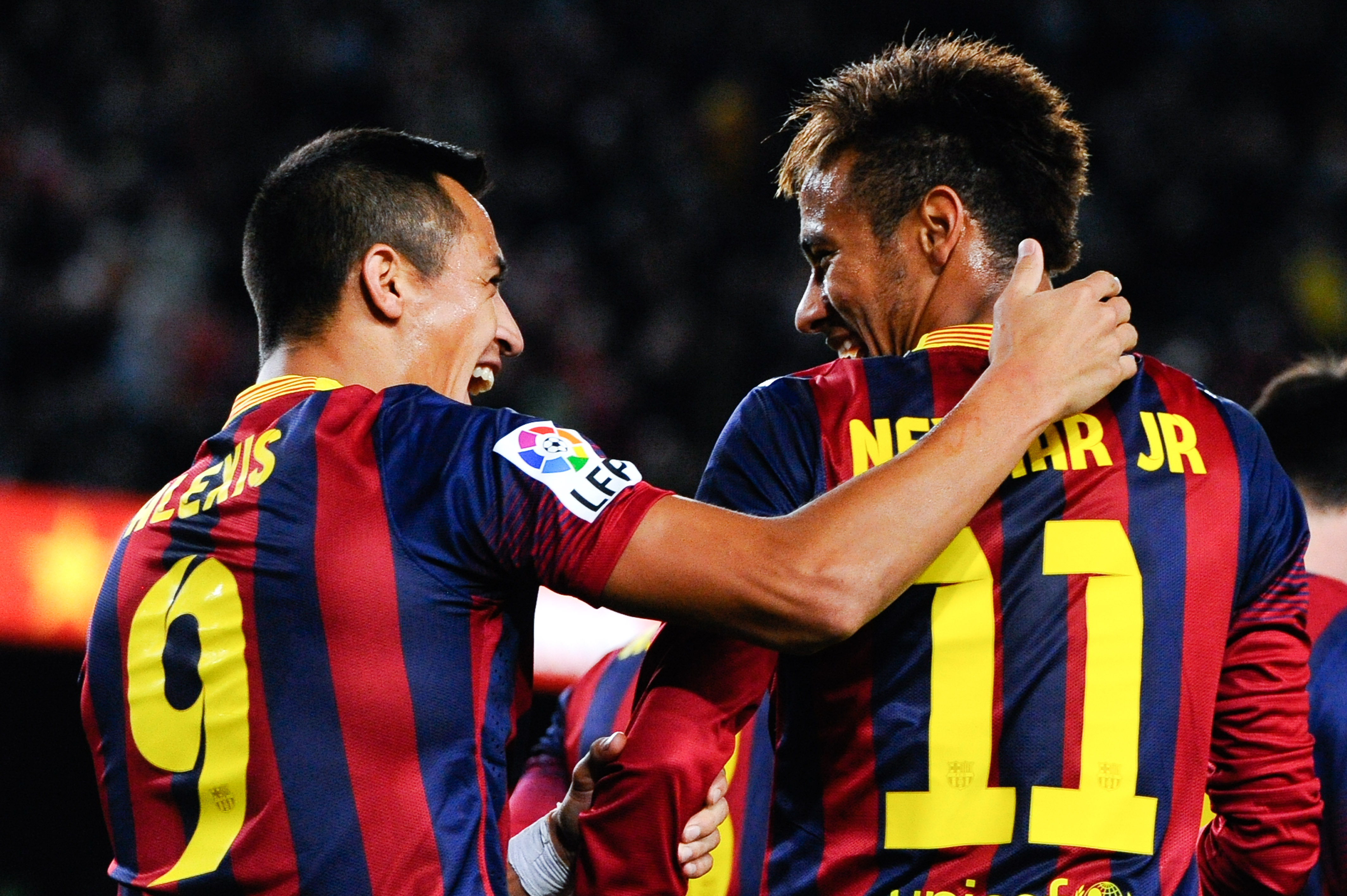 Alexis Sánchez y Neymar eran pura risa en Barcelona | Foto: Getty Images 