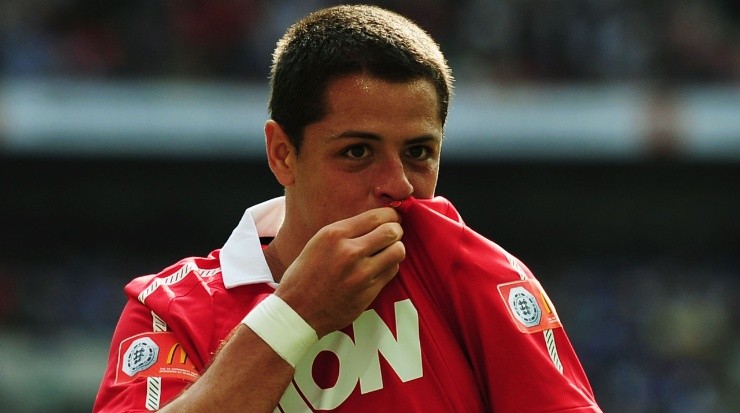 Javier Hernandez while at Manchester United. (Laurence Griffiths/Getty Images)