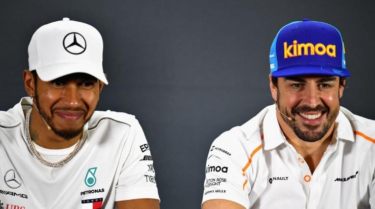 Hamilton y Alonso, los más experimentados de la parrilla 2023. (Getty Images)