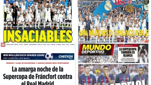 Portadas de los medios tras la consagración de Real Madrid.