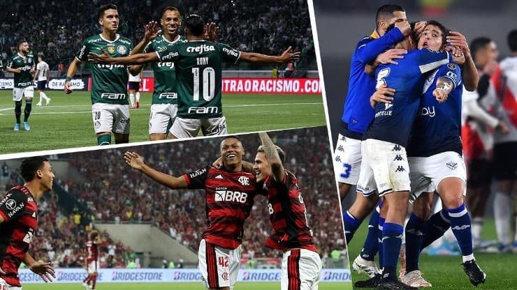 Flamengo, Vélez y Palmeiras son los tres clasificados.