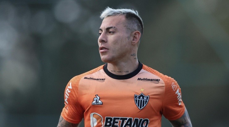Heverton Guimarães detonou Eduardo Vargas. Foto: Pedro Souza/ Atlético Mineiro