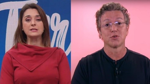 Catia Fonseca fala sobre futuro de Boninho após possível saída da Globo. Imagens: Reprodução Band / TV Globo.