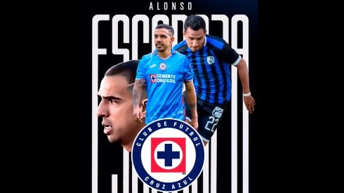 Cruz Azul confirmó a Alonso Escoboza como fichaje para el Apertura 2022.