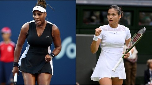 Serena Williams (left) and Emma Raducanu