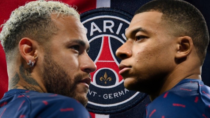 Neymar y Kylian Mbappé en PSG.