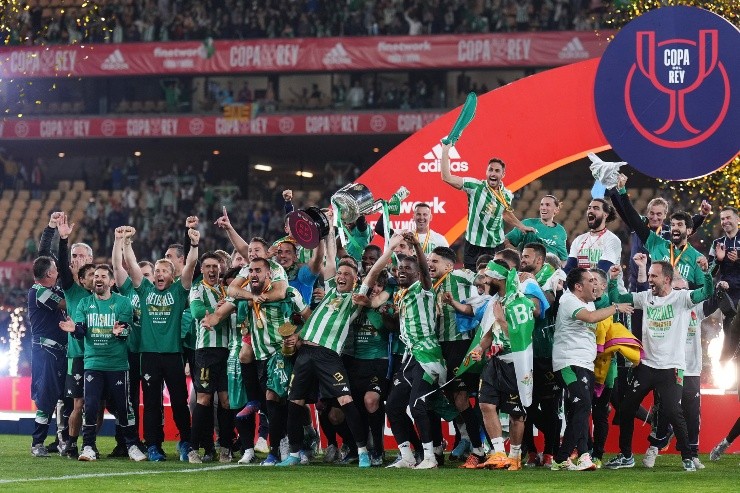 Betis viene de alzar la última Copa del Rey. Créditos: Getty Images