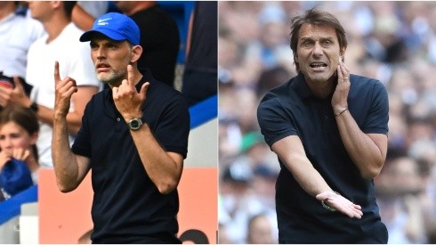 Chelsea boss Thomas Tuchel (left) and Tottenham manager Antonio Conte.