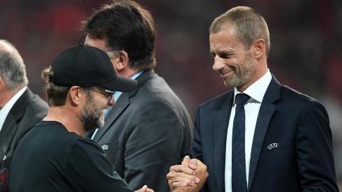 Ceferin y Jürgen Klopp