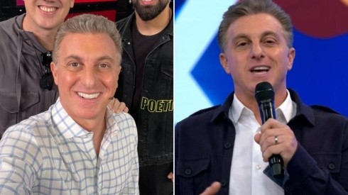 Fotos: Instagram/Luciano Huck (esquerda) - Reprodução/TV Globo (direita)
