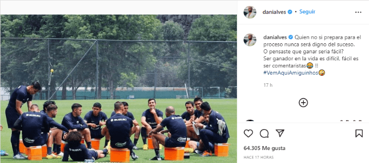 Dani Alves y el mensaje para la prensa mexicana