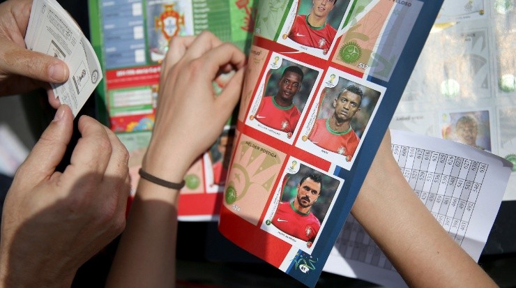 FIFA World Cup Panini Sticker Album. (Mario Tama/Getty Images)