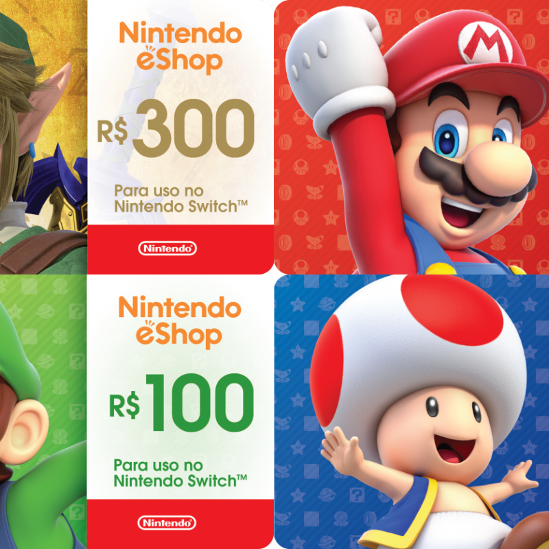 Loja Nintendo é atualizada com venda de gift cards via boleto
