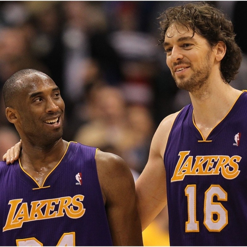 Pau's jersey next to kobe's got me thinking abt these two. When