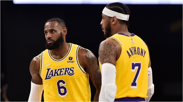LeBron James y Carmelo Anthony (Foto: Justin Ford | Getty Images)