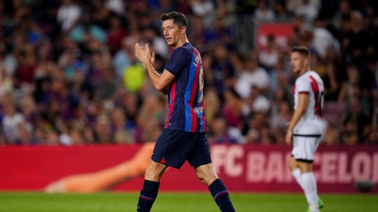 Robert Lewandowski abrió su cuenta goleadora en Barcelona.