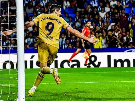 En triunfo del Barcelona, Lewandowski empezó su romance con el gol