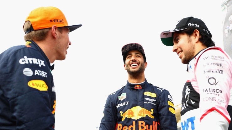 Ricciardo en Red Bull; Checo Pérez en Force India.