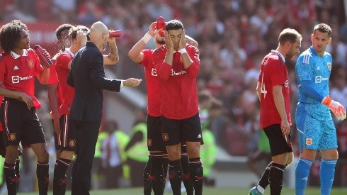 Cristiano Ronaldo y Erik ten Hag.