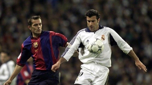 Luis Figo ante Barcelona, 2001.