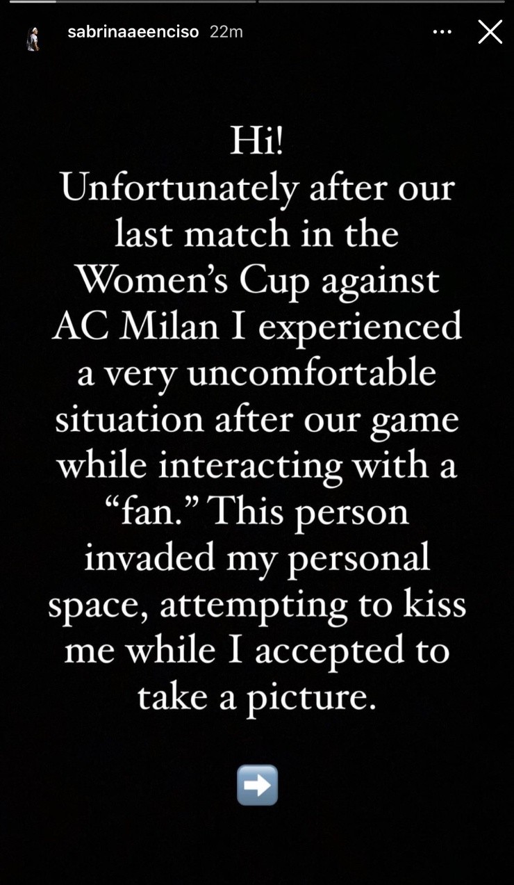 Denuncia de Sabrina Enciso | Instagram