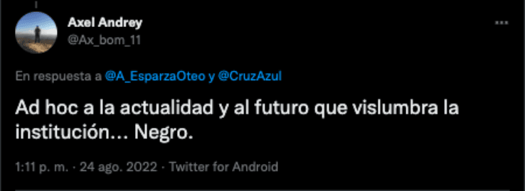 Críticas de la afición de Cruz Azul por usar uniforme negro | Twitter