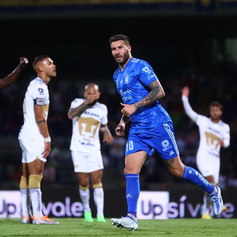 André-Pierre Gignac y Tigres le arruinaron la fiesta a Pumas a minutos del final