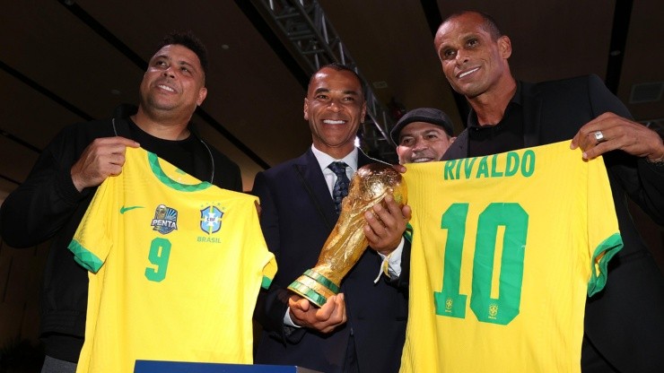 Ronaldo, Cafú y Rivaldo.