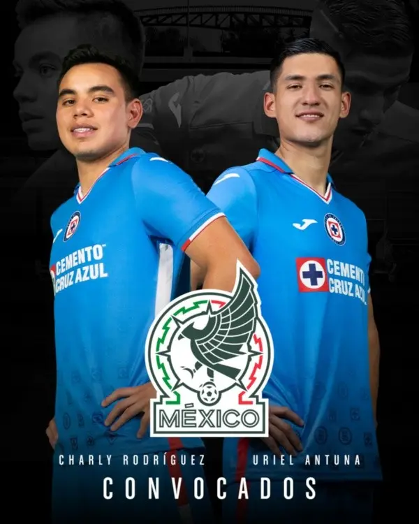 Charly y Antuna aún sueñan con el Mundial. Créditos: Twitter Cruz Azul