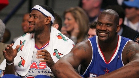 LeBron James y Shaquille O'Neal.