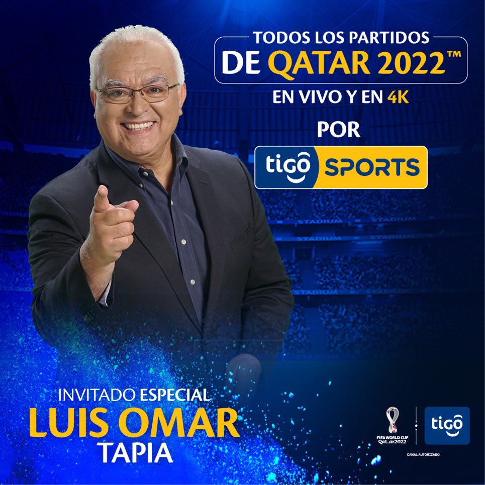 Luis Omar Tapia, refuerzo de Tigo Sports