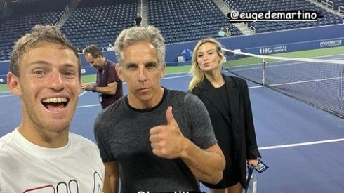Schwartzman se divirtió con Ben Stiller en la previa a su debut en el US Open