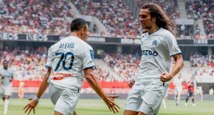 Alexis Sánchez fue figura en el Marsella | Foto: Marsella 