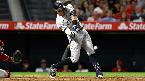 Aaron Judge conectando cuadrangular a Los Angeles Angels