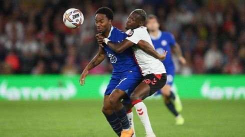 Sterling en acción con Chelsea ante Soton.