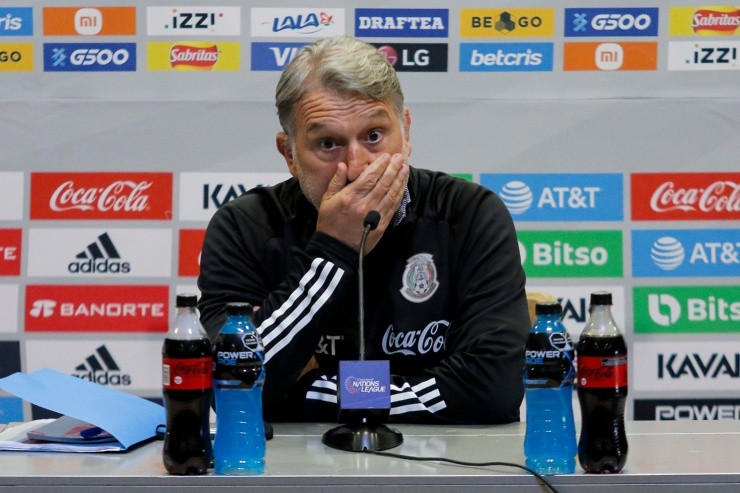 TORREON, MEXICO - JUNE 10: Gerardo Daniel Martino, head coach of Mexico during a press conference ahead the Nations League game between Mexico and Surinam at Corona Stadium on June 10, 2022 in Torreon, Mexico. (Photo by Manuel Guadarrama/Getty Images)-Not Released (NR)