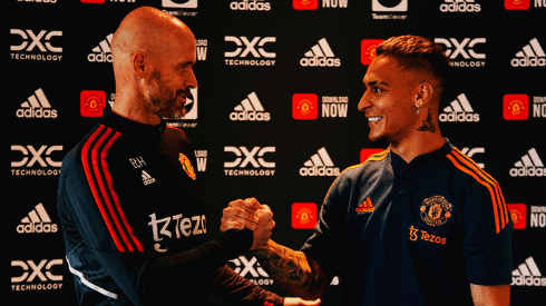 Antony se reencontró con Erik ten Hag en Manchester United