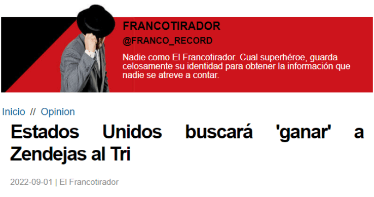 Alejandro Zendejas, ¿cerca de Estados Unidos?