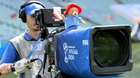 Cámara de TV durante Mundial de Rusia 2018