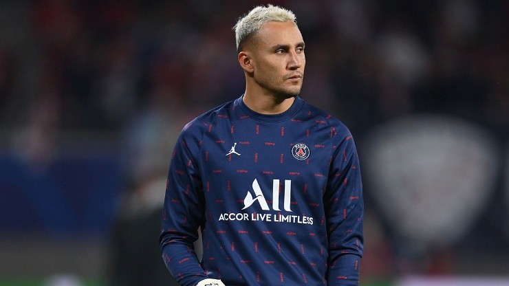 Keylor Navas en entrenamiento con PSG.