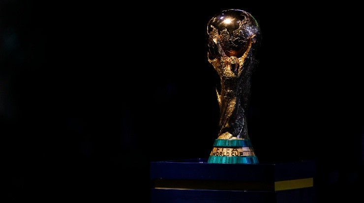 The coveted FIFA World Cup Trophy. (Buda Mendes/Getty Images)