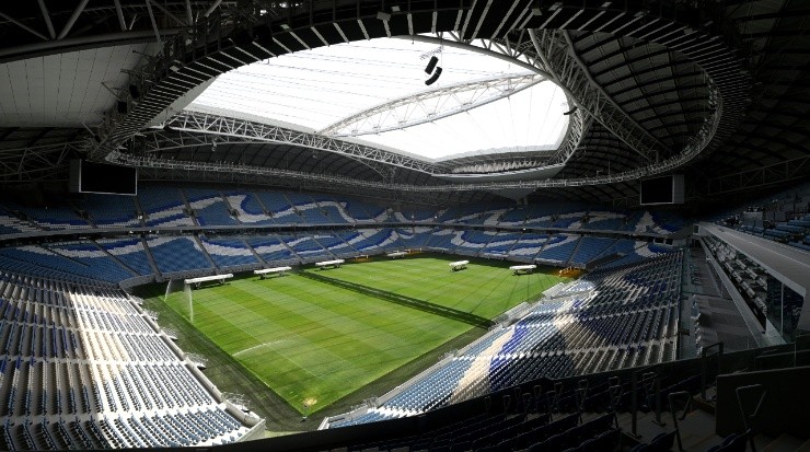 Al Janoub Stadium&#039;s pitch. (Shaun Botterill/Getty Images)