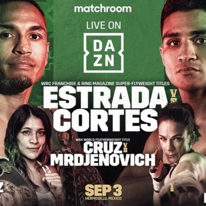 Juan Francisco "Gallo" Estrada vs. Argi Cortés tendrá transmisión EN VIVO de TV Azteca Deportes | Día y hora de la pelea de boxeo por el título peso supermosca CMB