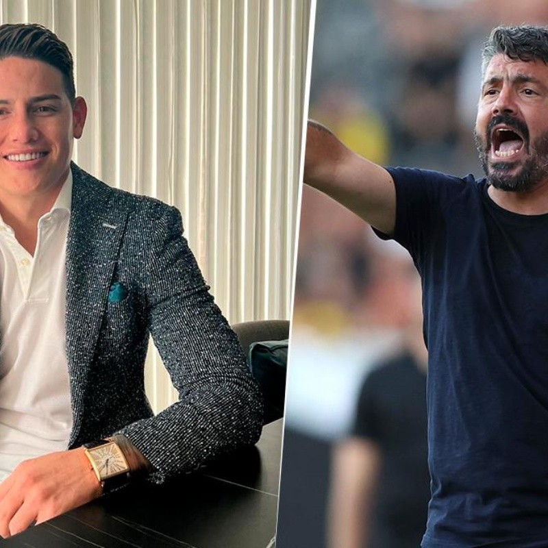 Gennaro Gattuso no piensa en la posible llegada de James a Valencia