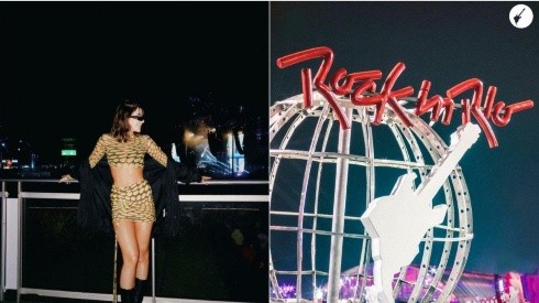 Foto 1: Reprodução/Instagram Jade Picon - Foto 2: Reprodução/Instagram Rock In Rio