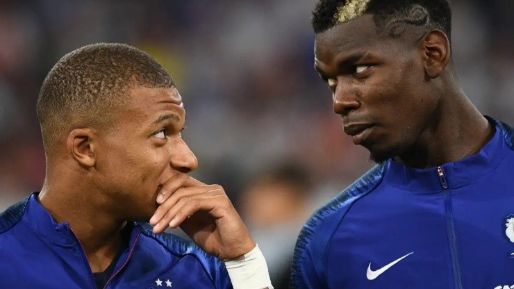 Kylian Mbappé y Paul Pogba.